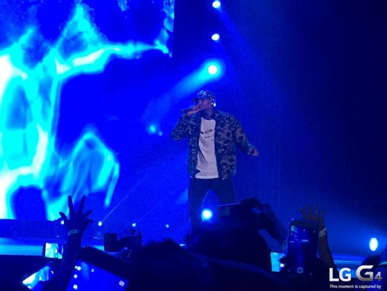 Chris Brown Concert Taken by the LGG4